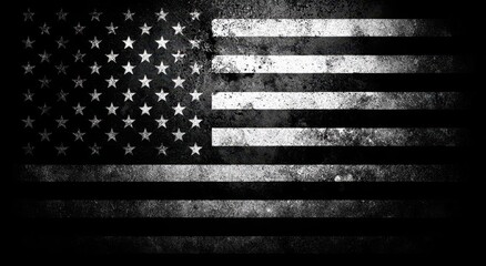 Vibrant grungy distressed american flag texture close up abstract art