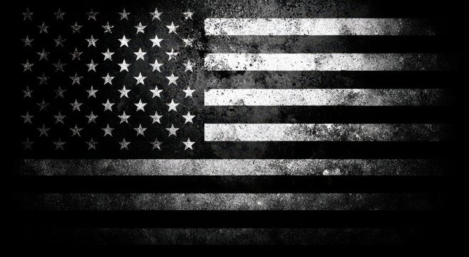 Vibrant grungy distressed american flag texture close up abstract art