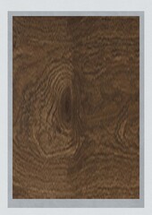 Close-up of dark brown wood grain texture with visible knots and natural patterns