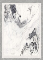 Abstract marble texture with flowing gray and white patterns