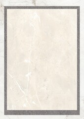 Beige textured background with subtle floral patterns and dark border