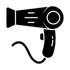 hair dryer Icon Isolated on Transparent Background. Feminine Beauty and Fashion Vector Illustration for Lifestyle and Social Media Design