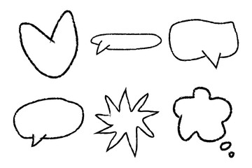 Cartoon Speech Bubble Collection. Hand Drawn Comic Elements for Fun and Creative Designs