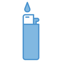 Lighter Icon – Fire Starter Vector Illustration