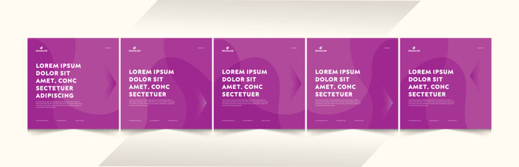 ditable Social media Carousel Post Design, Step by step guide to write Building Business Banner Layout, Brand Instagram & LinkedIn Carousel Template Set