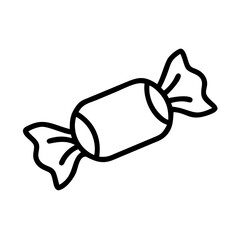 Illustration of a wrapped candy, simple and clean