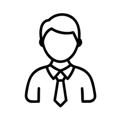 Illustration of a man in a shirt and tie