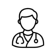 Illustration of a doctor with stethoscope