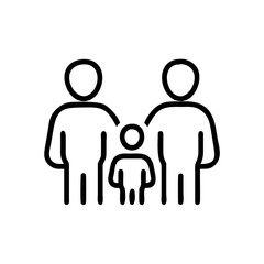 Family icon depicting unity and familial bonds