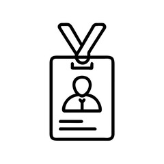 Fototapeta premium Identification card with lanyard