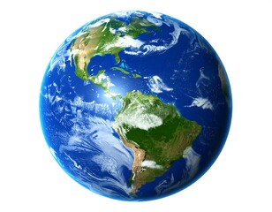 Fototapeta premium Earth globe, detailed view (1)
