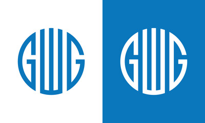 Create a custom monogram logo in blue and white with professional modern design elegance now