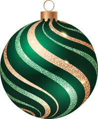 Christmas ball on transparent background