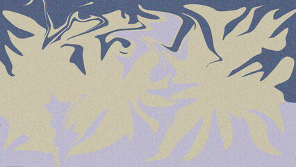 Illustration of abstract floral pattern with a vintage feel and a textured appearance