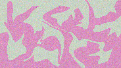 Illustration of abstract floral pattern with a vintage feel and a textured appearance