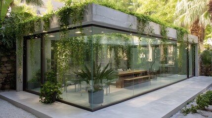 modern sunroom with beautiful architectural structure and amazing interior designs