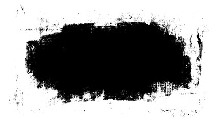 black strokes of paint isolated on a white background. design brush