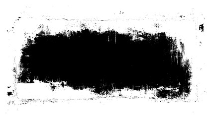 black strokes of paint isolated on a white background. design brush