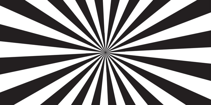 Retro vintage grunge black and white radial burst sunburst ray pattern vector illustration texture backdrop design