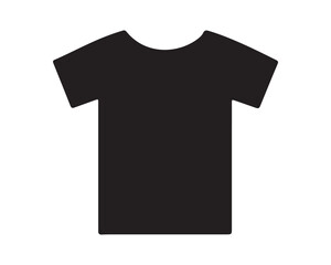 Simple black t shirt garment icon isolated design
