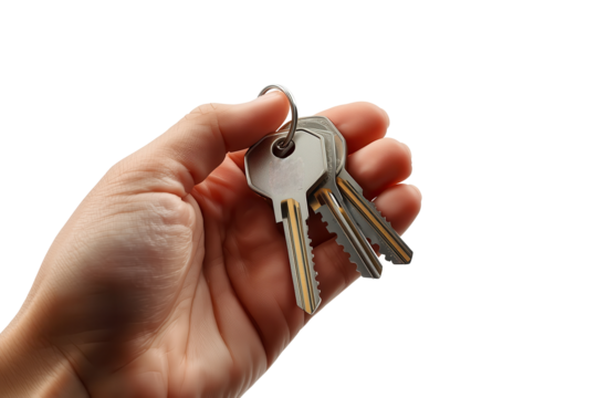 A hand holds a set of keys, ready to unlock new opportunities and secure important spaces.