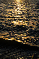 sea surface reflecting sunlights