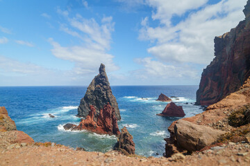 Cliffs of São Lourenço Peninsula overlooking the Atlantic Ocean, Madeira © Emanuele