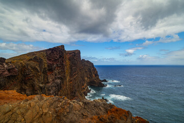 Cliffs of São Lourenço Peninsula overlooking the Atlantic Ocean, Madeira © Emanuele