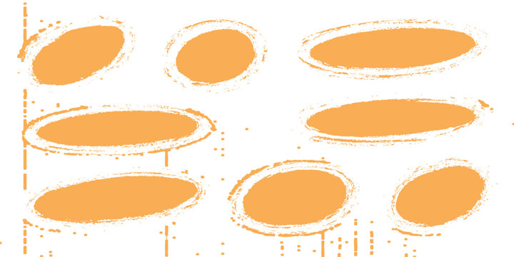 A set of vector grunge circle labels with a design suitable for a web button or sticker illustration