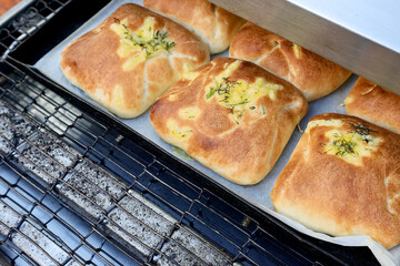 Romanian traditional homemade pies from Bucovina called poale-n-brau, prepared on the occasion of major holidays.
