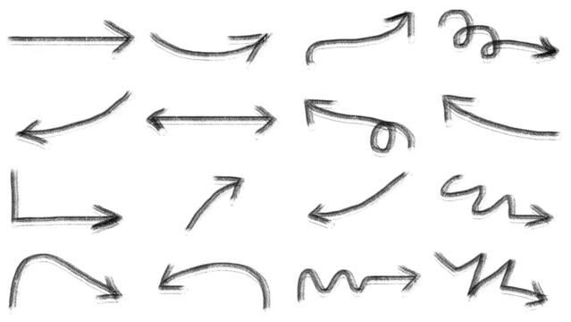 doodle drawing scibble with crayoun textture line set