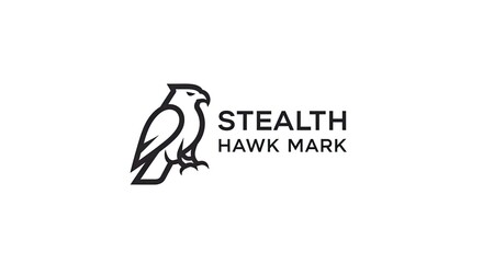 Obraz premium Stealth Hawk Mark Animal Emblem Logo