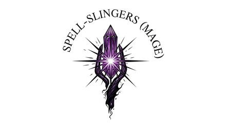 Fantasy Mage Spell Casting Crystal Magic Power