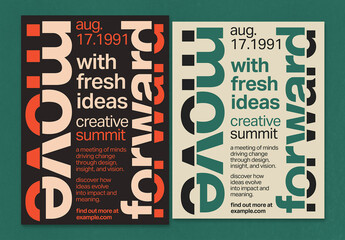 Bold Typographic Impact Poster Layout
