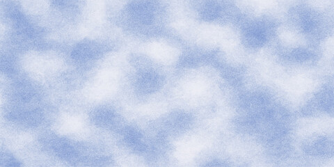 Bright blue sky with fluffy white clouds, a beautiful summer nature cloudscape background