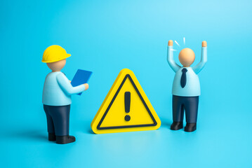 An employee reports a serious incident or threat. Engineers and designers review the incident. Workplace safety, risk management, and industrial security audit