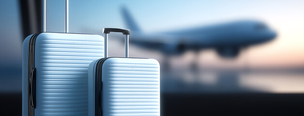 airport luggages, AI generated