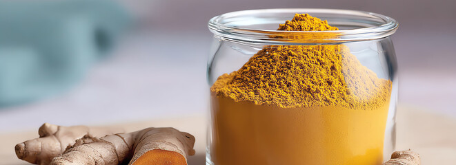 turmeric powder, AI generated