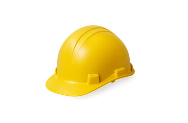 Fototapeta premium Yellow hard hat safety helmet, PNG transparent background