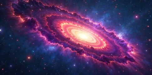 Mesmerizing Cosmic Nebula Fiery Stars Ignite Across a Breathtaking Celestial Landscape