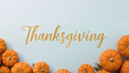 Celebrate Thanksgiving with pumpkins and festive decorations