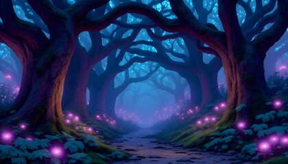 abstract background with trees