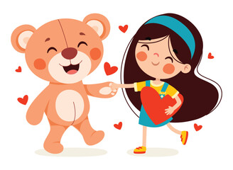 Cartoon Drawing Of Teddy Bear