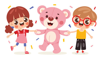 Cartoon Drawing Of Teddy Bear