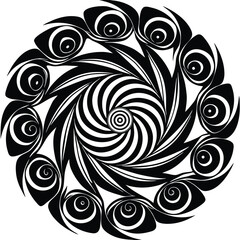 Fototapeta premium swirling shape vector collection.eps