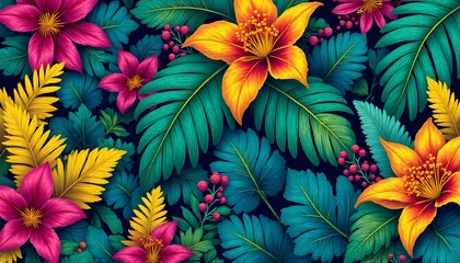 colorful flower background