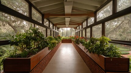 modern sunroom with beautiful architectural structure and amazing interior designs