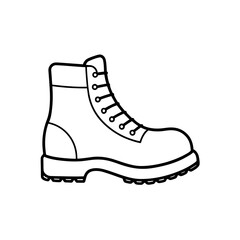Illustration of a single boot on transparent background