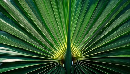 Obraz premium green palm leaf texture for wallpaper and background abstract background texture background macro photography close up
