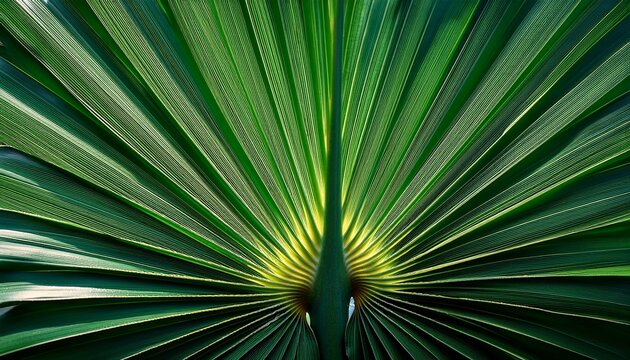 green palm leaf texture for wallpaper and background abstract background texture background macro photography close up - Powered by Adobe